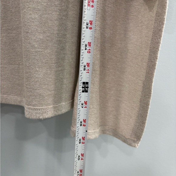 Kings Road Women’s Beige Hooded Cardigan Open Front Lightweight Duster Pockets M - Picture 7 of 9